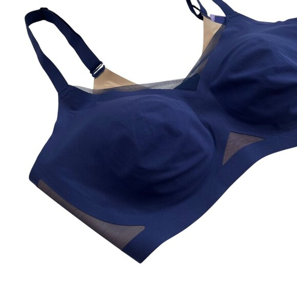 Honey‎ Love Crossover Bra Navy Size 1X 40 D-F Support Wireless Comfort - Picture 4 of 9